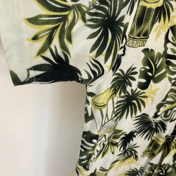 Vintage Makai Beach Hawaii XXL Green Rayon Short Sleeve Men’s Shirt - Picture 4 of 12